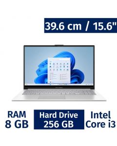 Asus 39.62 cm / 15.6&quot; Vivobook Go 15 Laptop with Intel Core i3, 8 GB / 256 GB E1504GA-WS35