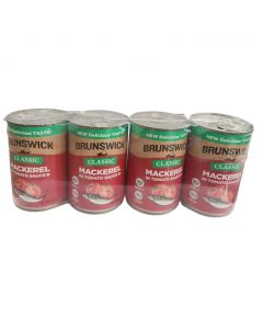 Brunswick Mackerel in Tomato Sauce 4 Units / 425 g