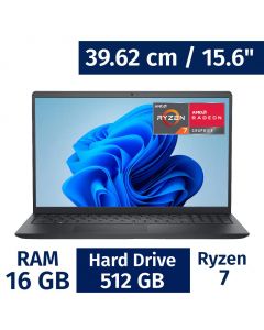 Dell 39.62 cm / 15.6&quot; Inches Laptop AMD Ryzen 7 7730U 16 Gigabytes / 512 Gigabytes LDC15255-A117BLK-PUS