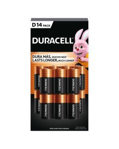 Duracell D Alkaline Batteries 14 Units