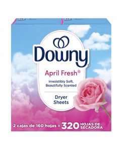 Downy April Fresh Dryer Sheets 2 Units / 160 Sheets
