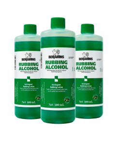 Benjamins 70% Isopropyl Rubbing Alcohol with Wintergreen 3 Units / 500 mL