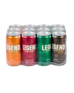 Legend Assorted Flavor Canned Beer 12 Units / 270 mL / 9 oz