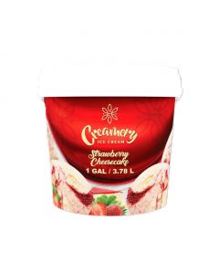 Creamery Novelties Strawberry Cheesecake Ice Cream 3.78 L / 127 oz