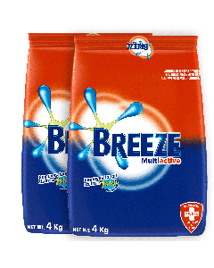 Breeze Multiactive Laundry Detergent Powder 2 Units / 4 kg