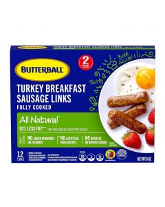 Butterball Turkey Sausage Links 2 Units / 227 g / 8 oz
