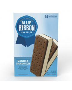 Blue Ribbon Classic Vanilla Sandwich Ice Cream 16 Units / 99 g / 3.5 oz