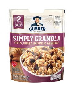 Quaker Simply Granola Oats, Honey, Raisins and Almonds 2 Units / 978 g / 34.5 oz