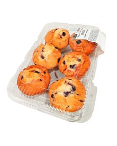 Selection Freshly Prepared Blueberry Muffins 6 Units