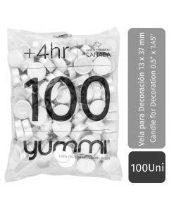 Yummi Unscented Tealights 100 Units