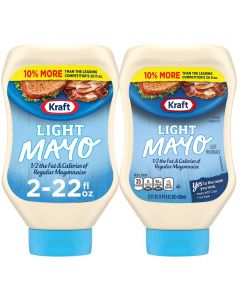Kraft Light Mayonnaise 2 Units / 650 mL / 22 oz