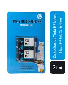 HP 662 Ink Cartridge Black 2 Units