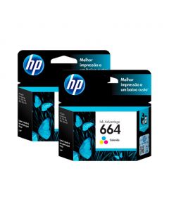 HP Ink 664 Cartridge TriColor 2 Units